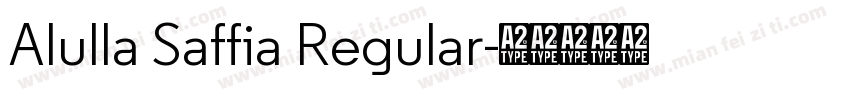 Alulla Saffia Regular字体转换